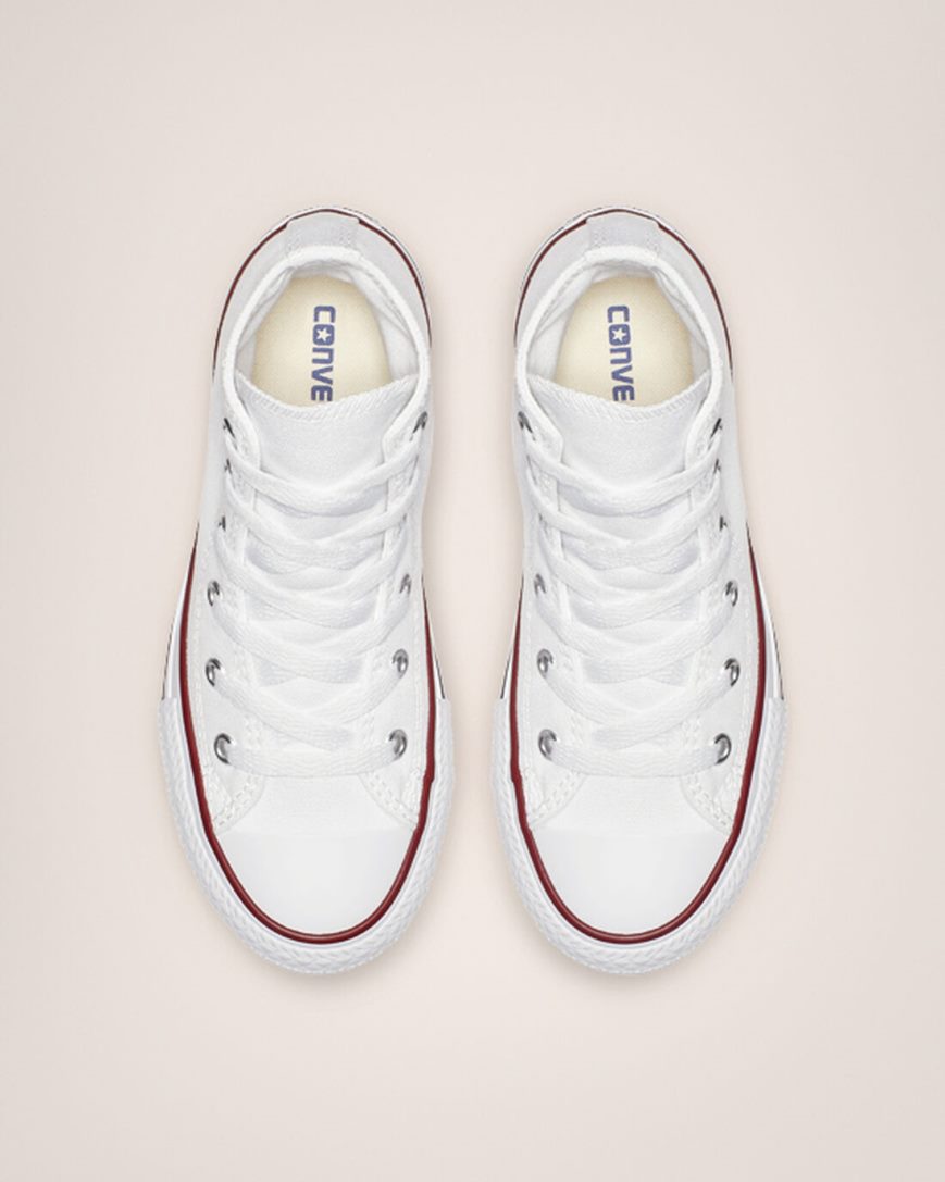 Tenis Converse Chuck Taylor All Star Classicos Cano Alto Menina Branco | PT F0T4P59